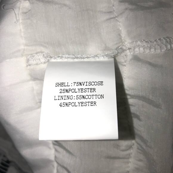 Amy Lynn Plunge Neck Long Sleeve White Mini Dress Medium NWT - Picture 7 of 9